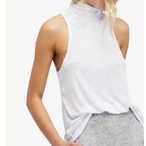 Free People Topanga Sleeveless Turtleneck, White